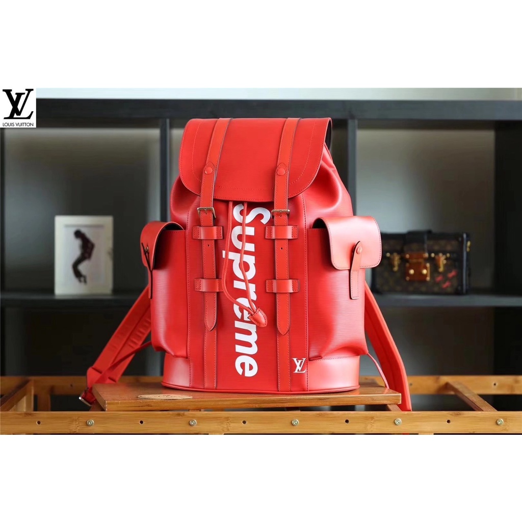 หลุยส์วิตตอง Louis Vuitton กระเป๋าถือ lv 0 💰 ต่างประเทศ ~ water wave red supreme ชื่อเสียงสินค้าสำหรับกระเป๋าสะพายกระเป