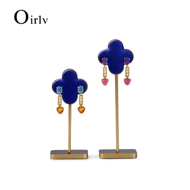 Oirlv ชั้นวางเครื่องประดับ ต่างหู แบบโลหะ JS063 JS062