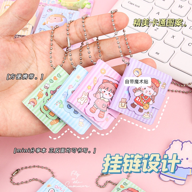 สมุดโน้ต ลายการ์ตูนน่ารัก ขนาดเล็ก แบบพกพา เครื่องเขียน WJ474