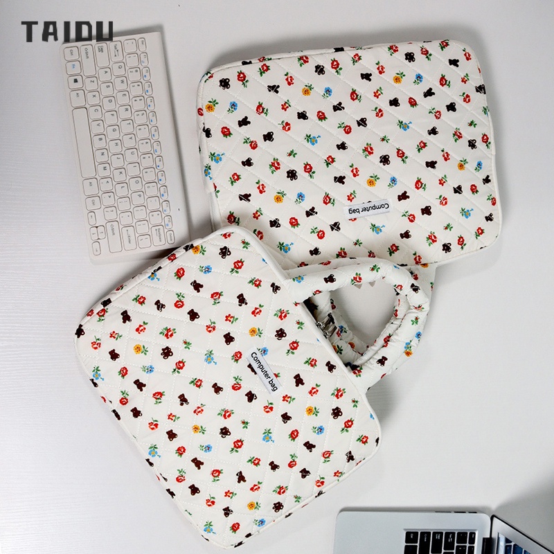 Taidu กระเป๋าถือ ผ้าไนล่อน กันน้ํา ความจุสูง 14 นิ้ว 16 นิ้ว สไตล์เกาหลี ทนทาน สําหรับใส่โน้ตบุ๊ก คอมพิวเตอร์