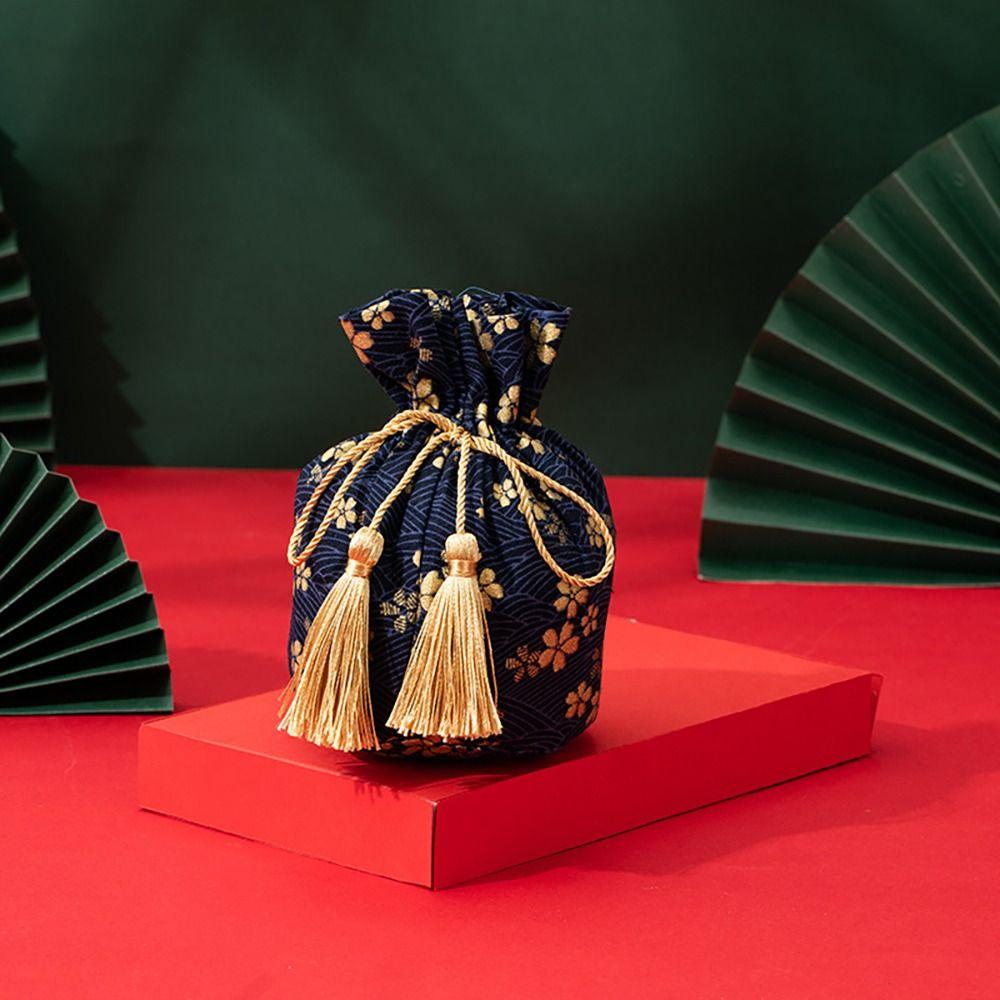 เวดก นี่ ถุงสีส้ม,ผ้าฝ้ายเทศกาลฤดูใบไม้ผลิแต่งงานของขวัญกระเป๋า,แฟชั่นตรุษจีนด้วยคําตกแต่ง ที่ อวยพรบรรจุ - รูปที่ 7