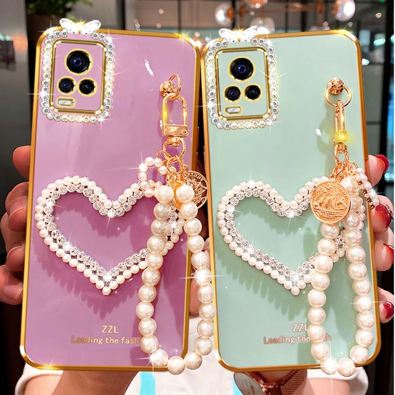 เคสโทรศัพท์มือถือแบบนิ่ม ลายหัวใจ ประดับเพชร สีวาว สําหรับ Xiaomi 13t 12t 11t 10t Pro 13 12 11 Lite Civi 1 2 3
