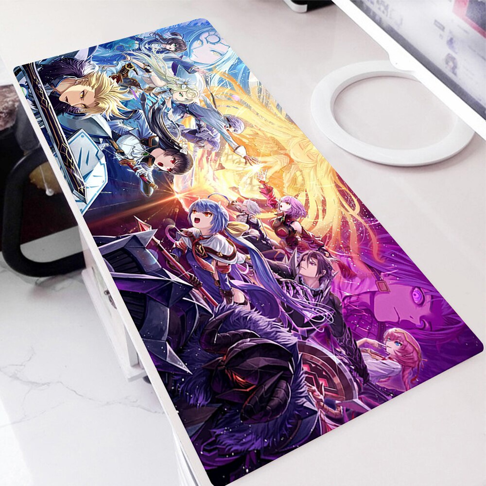 คุณภาพสูงเกม Epic Seven เมาส์ยางทนทานเดสก์ท็อป E-sports Mousepad แผ่นรองเมาส์อะนิเมะขนาดใหญ่แป้นพิมพ