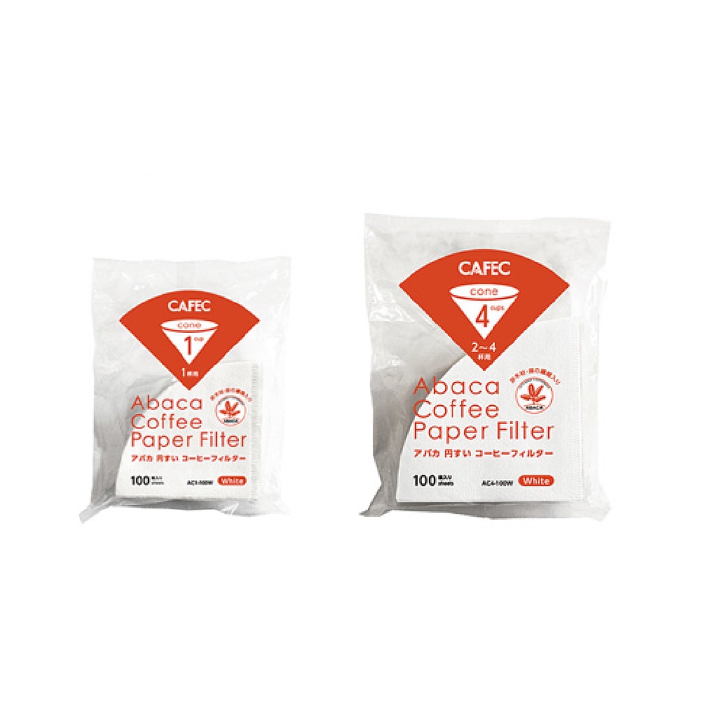 [ของแท้] FILTER PAPER - V60 FILTER PAPER นําเข้าจากญี่ปุ่น Cafec สีขาว (40 & 100 แผ่น) - Coffee Stor