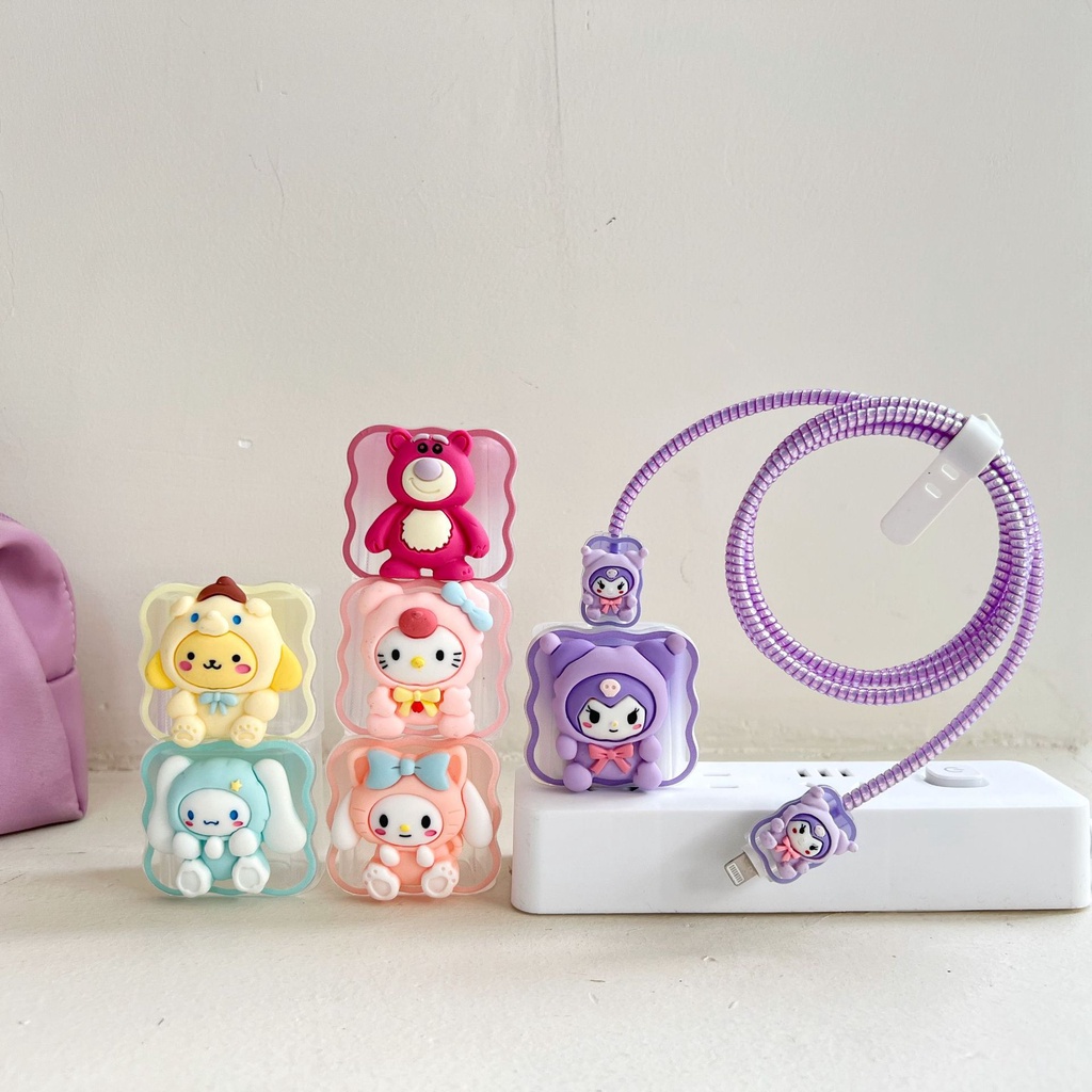 SANRIO เคสป้องกันสายชาร์จสมาร์ทโฟน ลายการ์ตูนคิตตี้ มายเมโลดี้ คุโรมิ สําหรับ OPPO 33W 65W 67W 80W 100W