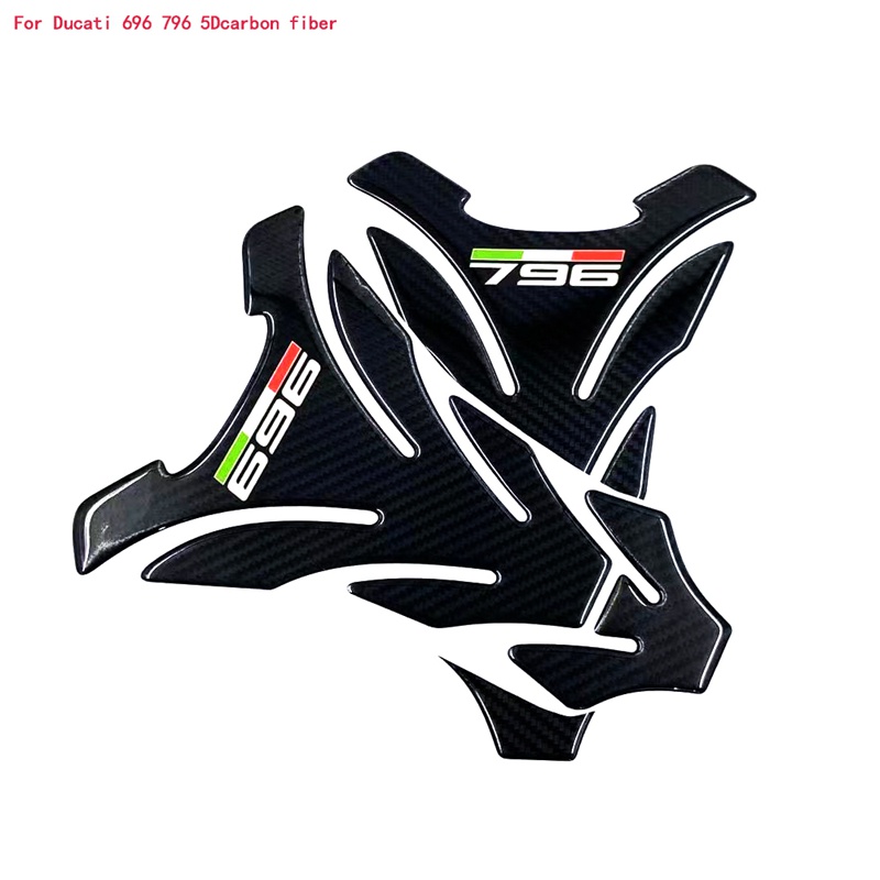 สติกเกอร์คาร์บอนไฟเบอร์ ป้องกันรอยขีดข่วน สําหรับติดตกแต่งถังน้ํามันรถจักรยานยนต์ Ducati Monster Monster 696 796