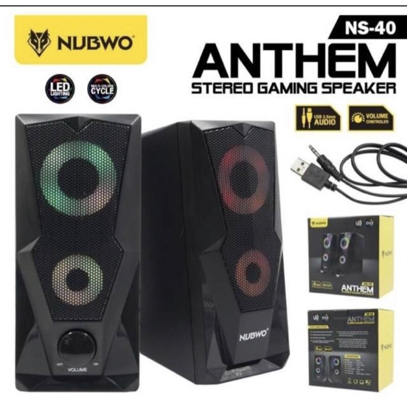 ลำโพงคอม NUBWO NS-40 ANTHEM Speaker เสียงดี ลำโพงคอมพิวเตอร์ USB