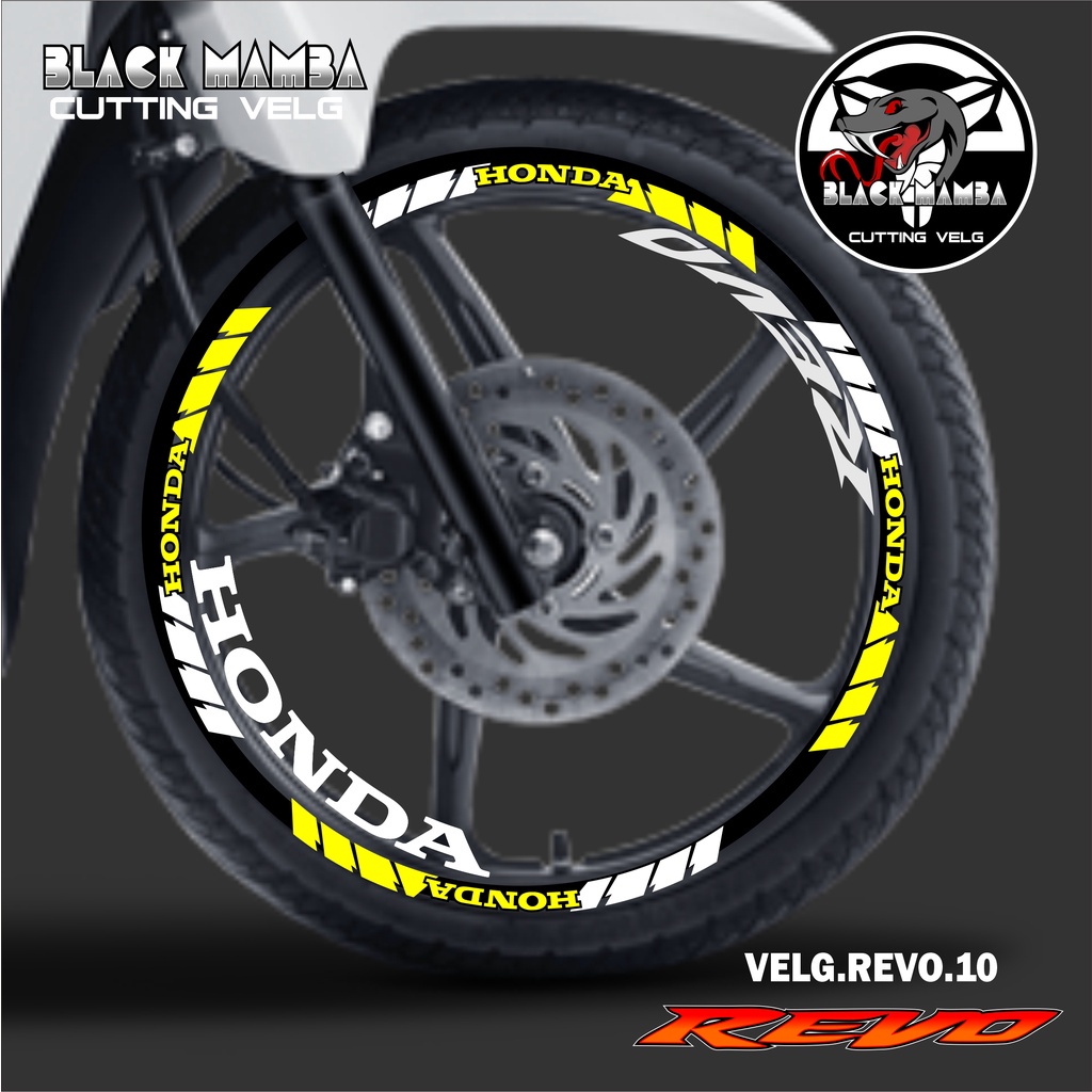 สติกเกอร์ตัดขอบล้อ REVO- STICKER LIS LIST Variation Tires / VELG HONDA REVO 10