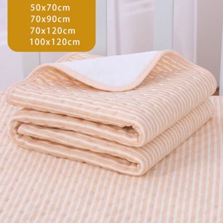 ผ้ารองฉี่ ผ้าออแกนิคหนา 4 ชั้น แผ่นรองฉี่เด็ก ซึมซับ 100% ใช…
