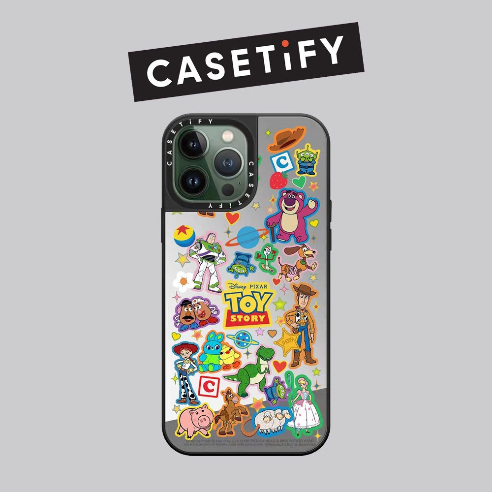 Drop proof CASETIFY mirror phone case for iPhone 15 Plus 15Pro 15promax 14 14pro 14promax hard case 13 13pro 13promax Side printing Toy Story 12 12promax iPhone 11 case high-quality