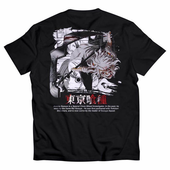 เสื้อยืดพิมพ์ลาย Kaos Anime | Juuzou Suzuya Tokyo Ghoul 001 | Baju Anime Jepang S-5XL