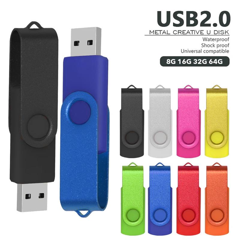 (over 10 ชิ้น ฟรีโลโก้) แฟลชไดรฟ์ Usb โลหะ 4GB 8G 32GB 16GB 64GB กันน้ํา Usb 2.0 เพนไดรฟ์ หน่วยความจํา แบบพกพา แกะสลัก ของขวัญ