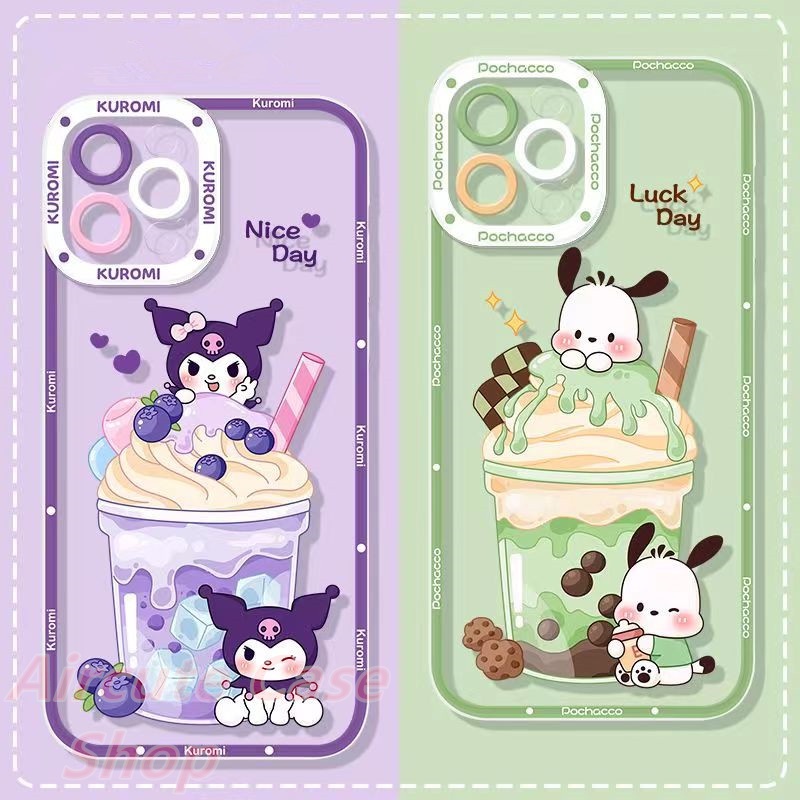 เคส OPPO Reno 11 11F 10 Pro 8 8Z 7 7Z 6 6Z 5 4 2F 4G 5G F9 F7 F5 OPPOF9 OPPOF7 Reno10Pro5G Reno10 Reno8 T Z Reno8T Reno8Z Reno7 Reno7Z Transparent Ice Cream Pacha Dog Soft Case