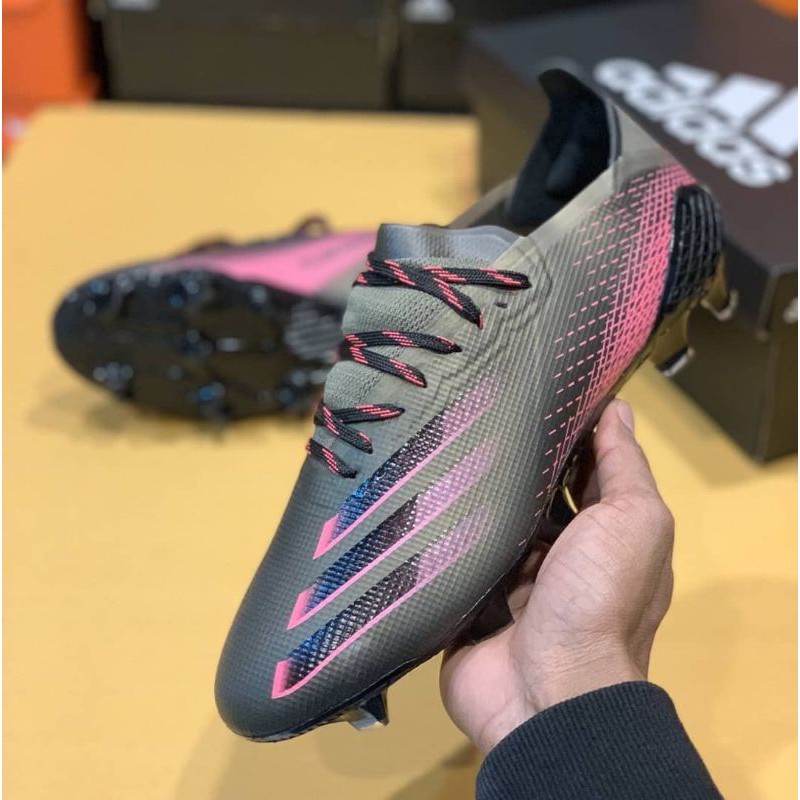 Adidas X Ghosted .1 Black Pink FG รองเท้าฟุตบอล สันทนาการ