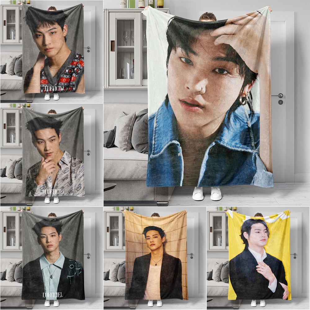Got7 JAY B ผ้าห่ม ผ้าสักหลาด ขนแกะนิ่ม พิมพ์ลายด้านเดียว สําหรับบ้าน เตียง โซฟา ของขวัญวันหยุด