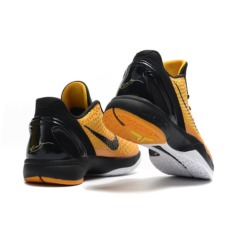 ♞,♘,♙NIKE HOT TOP TOPTOP Best Price N-i-k-e Air Zoom Kobe 6 Yellow Black Sneakers Basketball Shoes