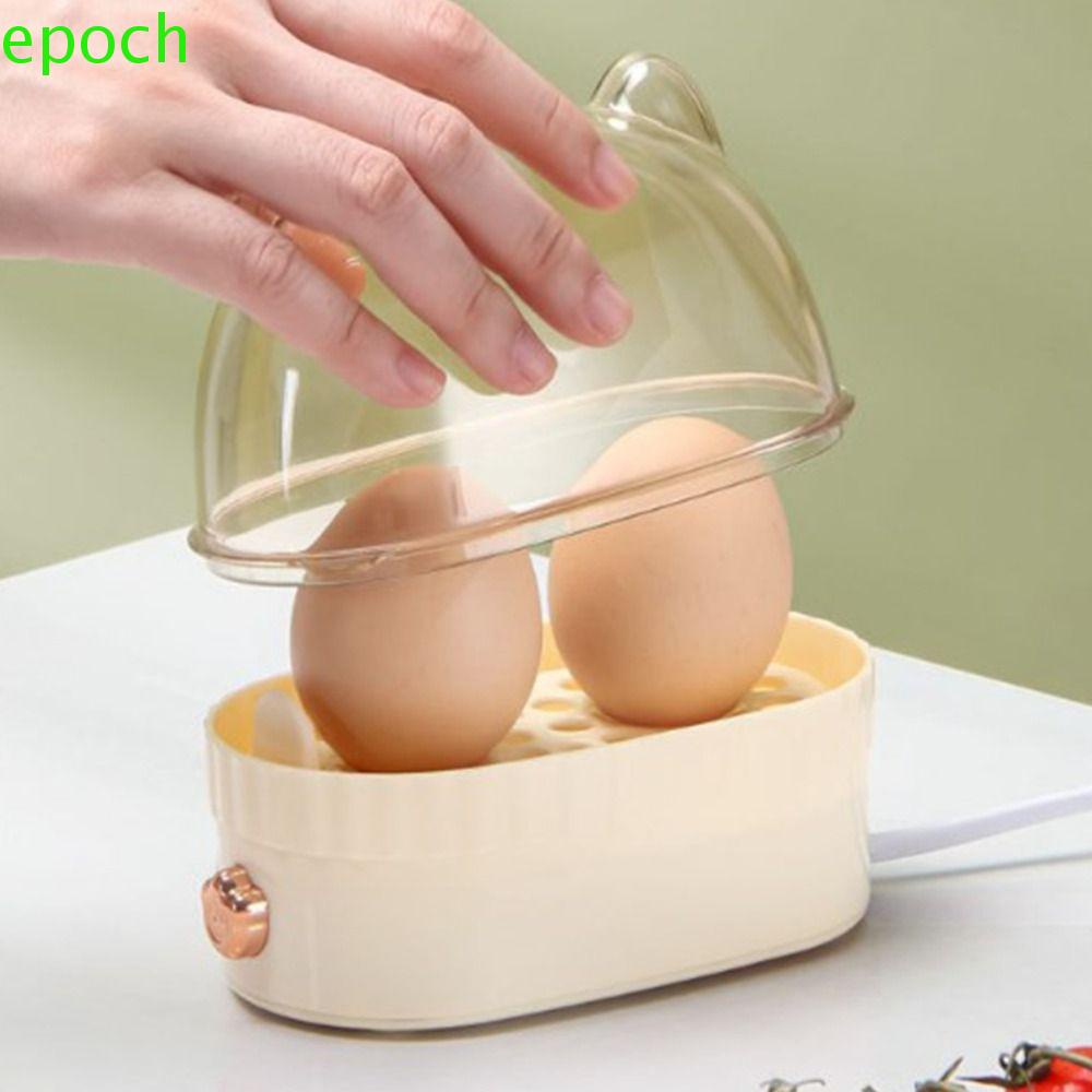 Epoch หม้อต้มไข่ไฟฟ้า หม้อนึ่งไข่ ตั้งเวลาได้ ปิดอัตโนมัติ แบบพกพา 220V เครื่องทําความร้อนไข่ อาหารเช้า