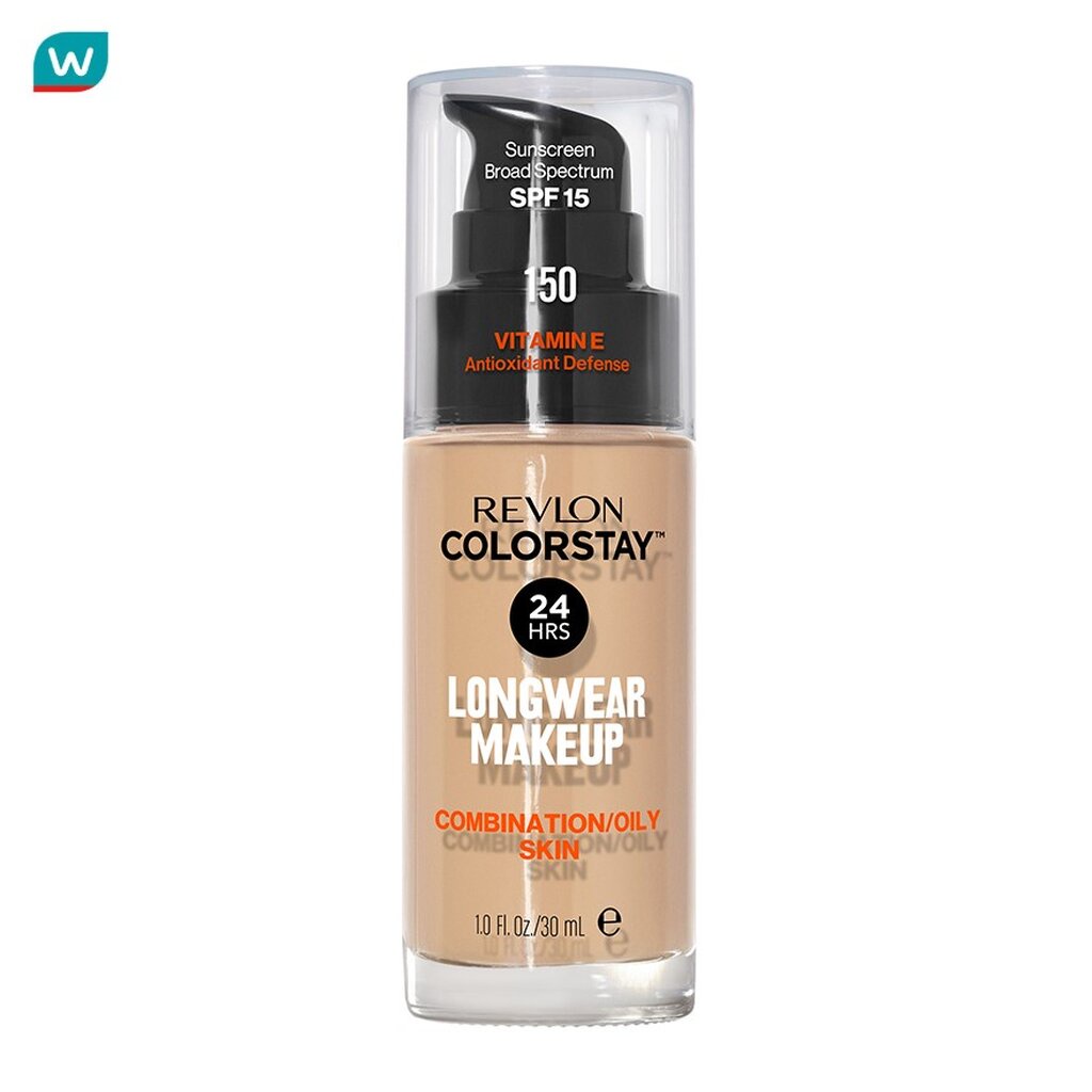 Revlon รองพื้น Revlon เรฟลอน คัลเลอร์สเตย์ เมคอัพ ฟาวน์เดชั่น 30 มล. 150 บัฟ