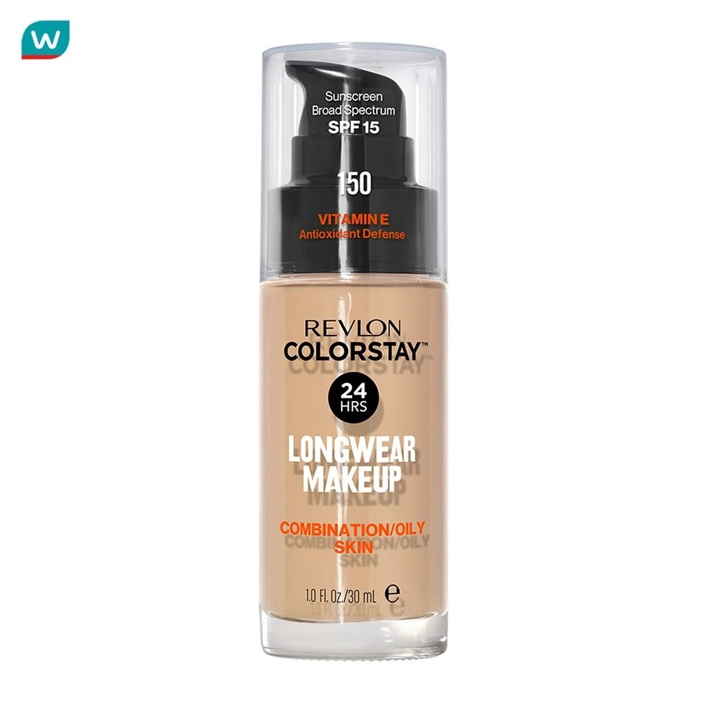 Revlon รองพื้น Revlon เรฟลอน คัลเลอร์สเตย์ เมคอัพ ฟาวน์เดชั่น 30 มล. 150 บัฟ