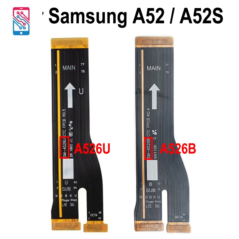เมนบอร์ดเชื่อมต่อเมนบอร์ด หน้าจอ LCD สายแพ USB สําหรับ Samsung Galaxy A52S A52 5G A526U A526B A528B