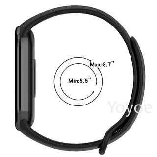 สายรัดสําหรับ Xiaomi Mi Band 10 9 8 NFC ซิลิโคนกีฬา WristBand 9 สร้อยข้อมือสําหรับ Mi Band 9 8 อุปกรณ์เสริม