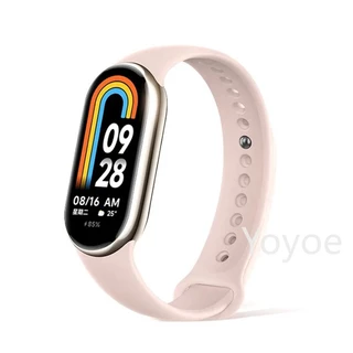 สายรัดสําหรับ Xiaomi Mi Band 10 9 8 NFC ซิลิโคนกีฬา WristBand 9 สร้อยข้อมือสําหรับ Mi Band 9 8 อุปกรณ์เสริม