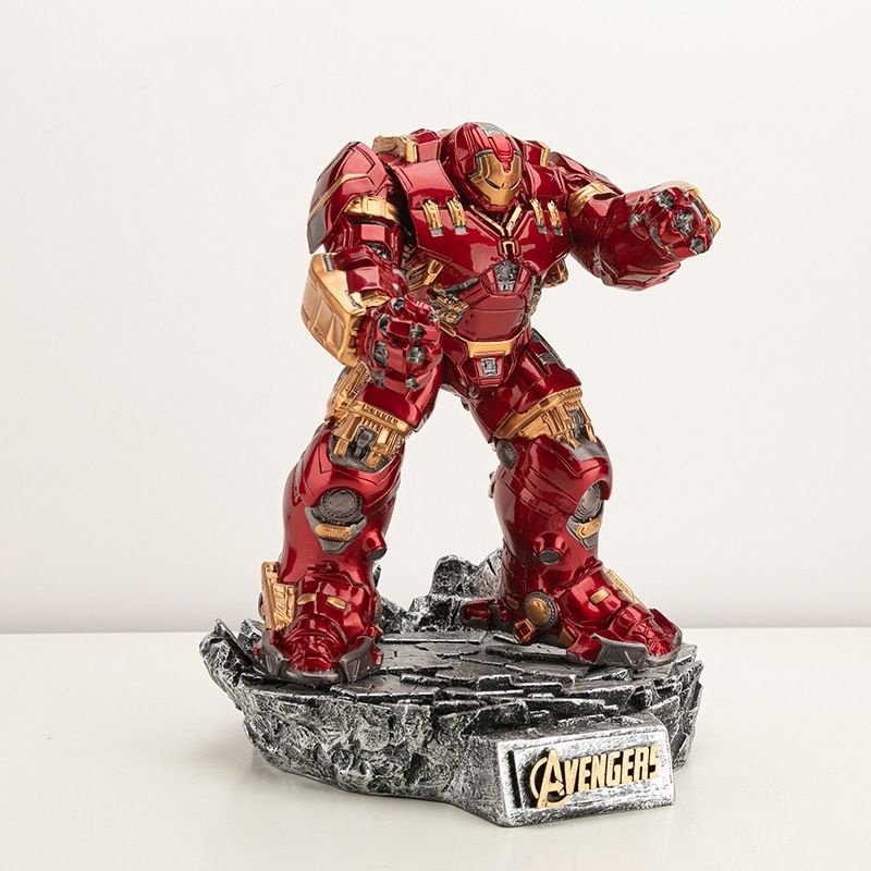 Iron Man รูป Hulkbuster เกราะ MK44 Avengers 4 เครื่องประดับ Marvel อุปกรณ์ต่อพ่วงรุ่นเรซิ่นรูปปั้น