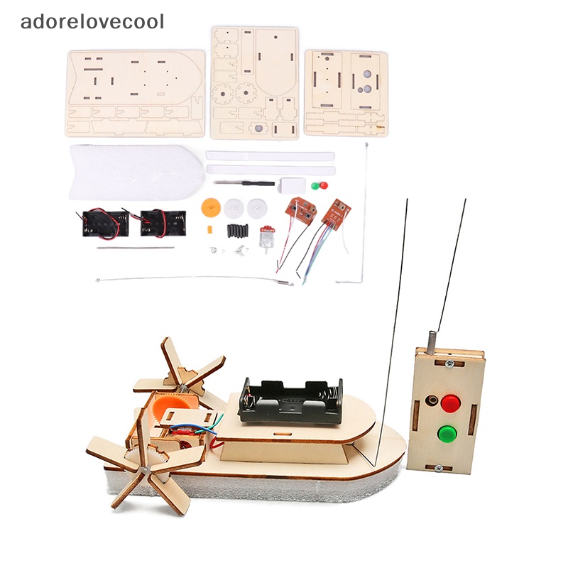 Adth เรือทดลองวิทยาศาสตร์ DIY พร้อมรีโมตคอนโทรล ของเล่นเสริมการเรียนรู้ สําหรับเด็ก
