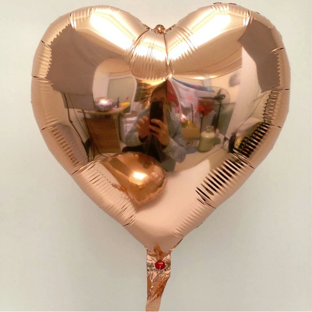 ลูกโป่งฟอยล์หัวใจ ฟลอยหัวใจ 18นิ้ว ลูกโป่งหัวใจ - รูปที่ 5