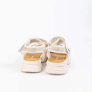PLAYBOY รุ่น Glint Platform Sandals รองเท้าแตะรัดส้นผู้หญิง รหัส ST-HS254C144R ดีไซน์รัดส้น สีVanilla Cream
