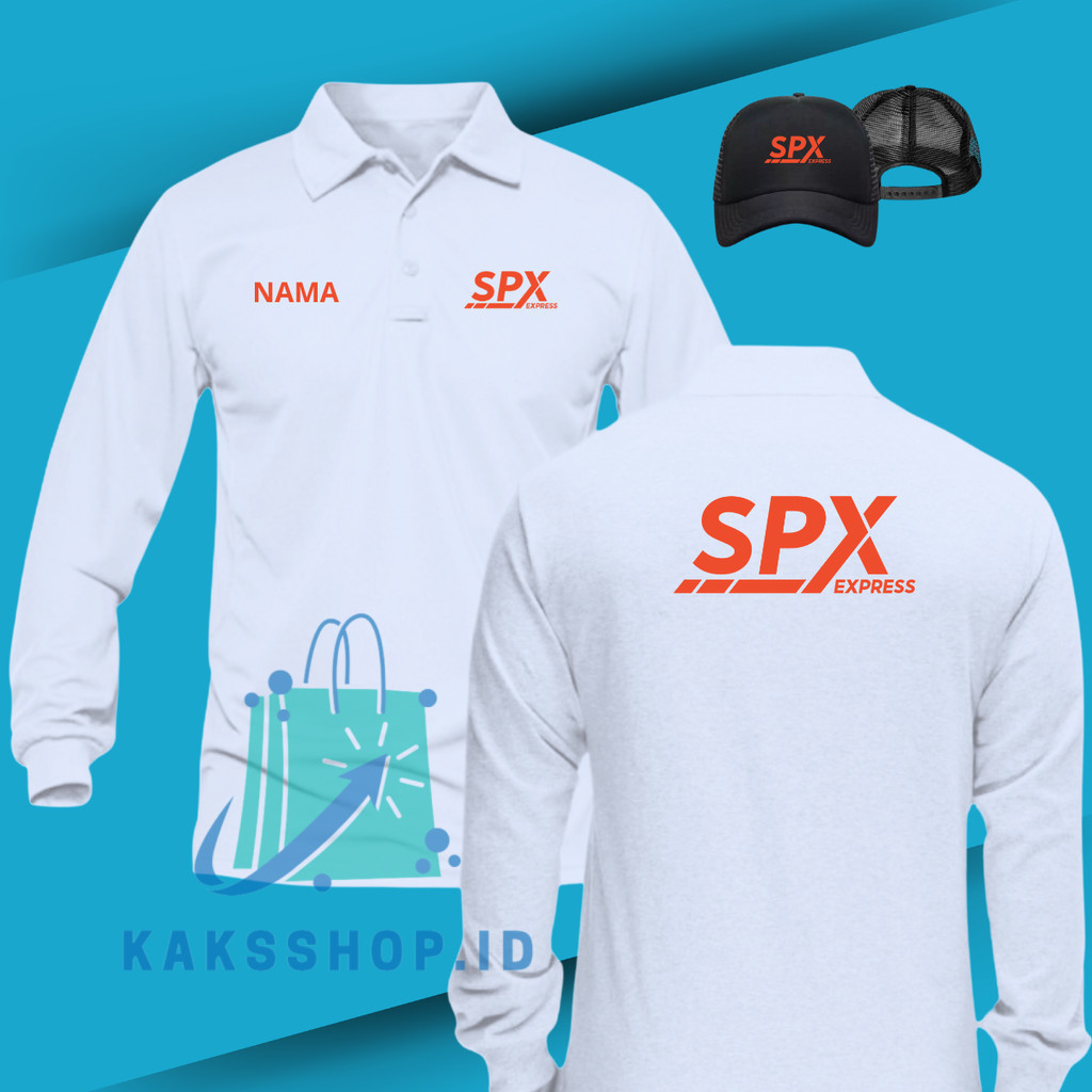 หมวก BONUS!!! ล่าสุด Plain Express เสื้อโปโล Shoppee Pilyflex สีส้ม DTF หน้าจอพิมพ์ SPX Express Simp