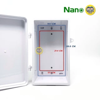 ตู้กันฝน ตู้กันน้ำ Nano สีขาวมีหลังคา ฝาทึบ101W และ ฝาใส 101CW