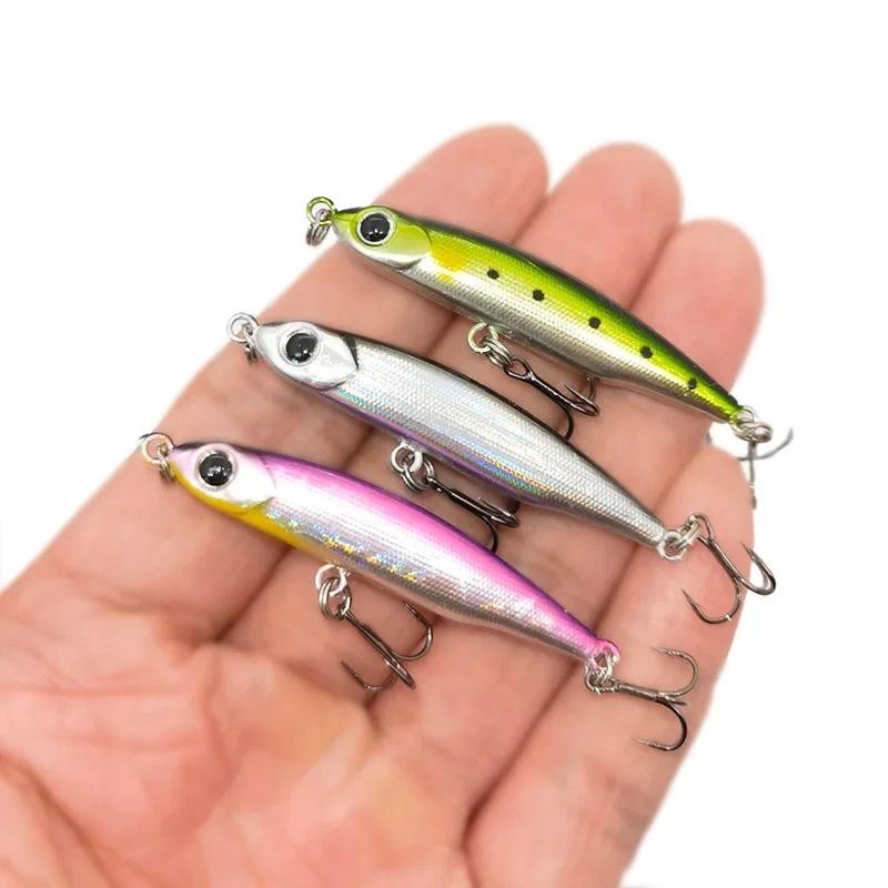 Outkit Mini Sinking ดินสอ 3.2g ตกปลา Lure Wobblers Crankbait Hard เหยื่อ Hardbait เหยื่อประดิษฐ์ผู้โยกเยกสําหรับ Jigging ตกปลา - รูปที่ 4