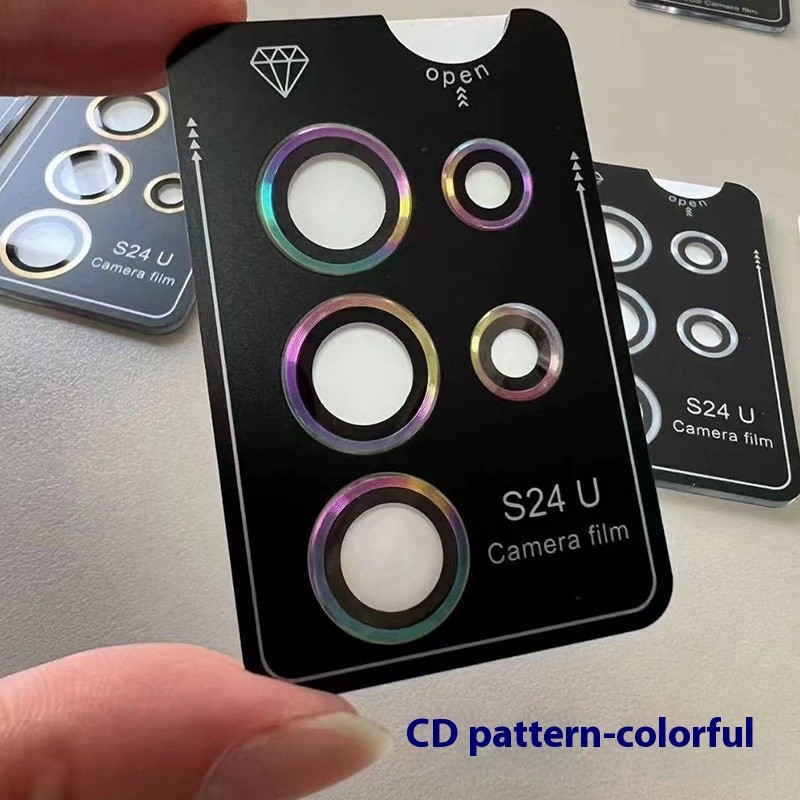 กระจกนิรภัยตําแหน่งตัวป้องกันกล้องสําหรับ Samsung Galaxy S25 Ultra S25 Plus S24 Ultra Plus Anti-Scratchens HD ฟิล์มป้องกันเลนส์โลหะแหวนเลนส์แก้วฝาครอบ