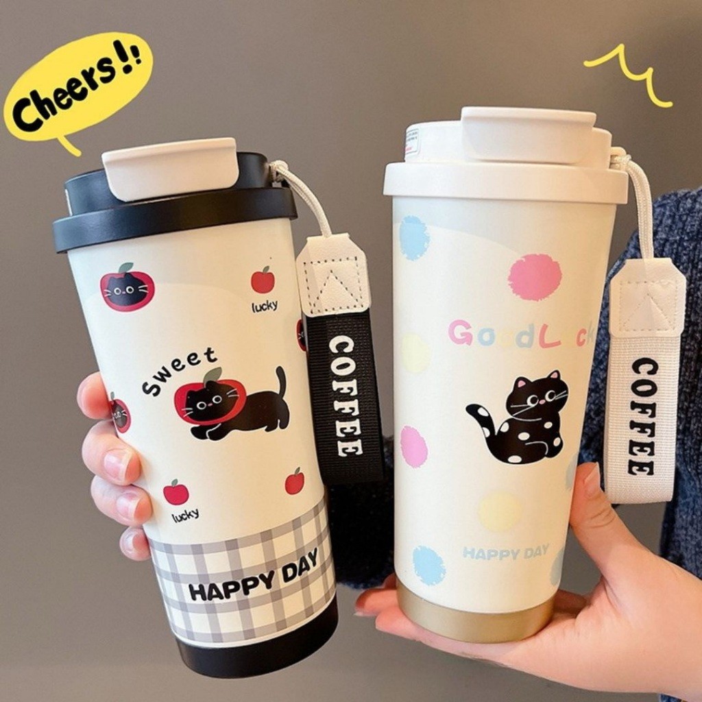 Xiaoju แก้วเซรามิก สแตนเลส 316 แก้วกาแฟ เก็บได้ทั้งร้อนและเย็น ขนาด 550ml มีหลอดกรองชาให้ในตัว - รูปที่ 4