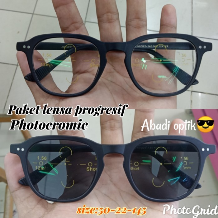 NEW moscot room glasses progressive เลนส์แพ็คเกจ Photochromic grey - ป้องกันรังสี