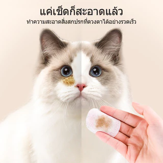 เช็ดตาแมว เช็ดตาสุนัข ผ้าเปียกแมว เช็ดหูแมว แผ่นเช็ดสุนัขและแมว pet wipes
