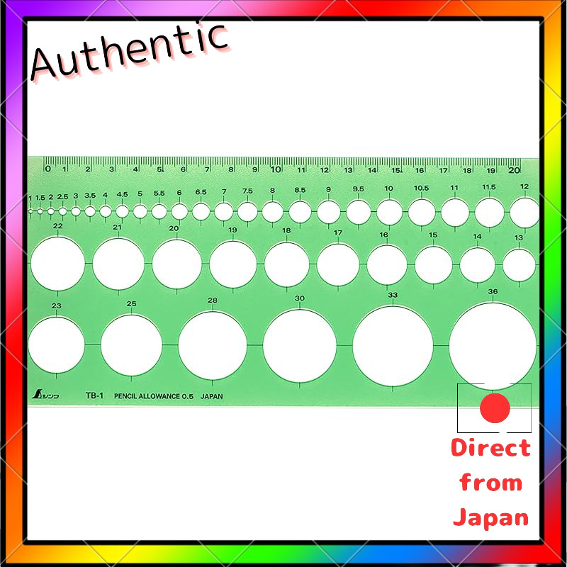 Shinwa Sokutei Medium Circle Template Ruler