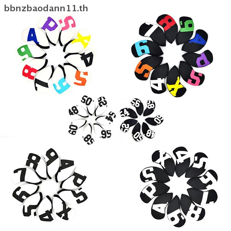 BN ฝาครอบเหล็กกอล์ฟระดับไฮเอนด์ ฝาครอบลิ่มเหล็ก 4-9 ASPX 10 ชิ้น 6 สี