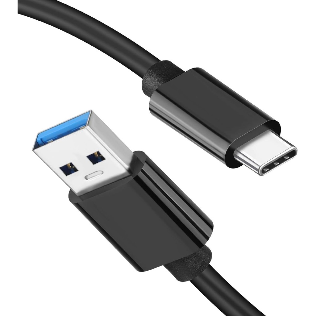 USB A ถึง USB C 3.1/3.2 Gen 2 สาย 10Gbps Data Transfer, สาย USB C SSD พร้อม 60W QC 3.0 Fast Charging, อะไหล่สําหรับ Samsung T7, SanDisk Extreme Portable SSD, Crucial X8, WD