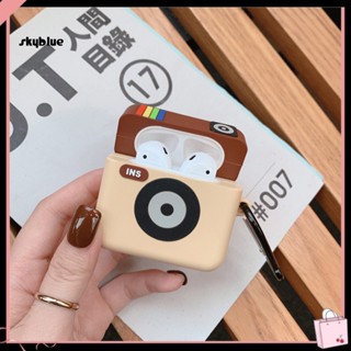 [Sy] เคสซิลิโคน รูปกล้อง กันตก สําหรับ AirPods 1 2 3