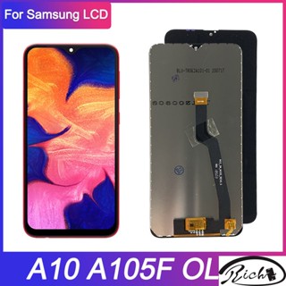 หน้าจอสัมผัสดิจิทัล LCD OLED สําหรับ Samsung galaxy A10 A105 DS A105F A105FD A105