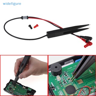 Widefigure ปากกาทดสอบตัวเก็บประจุ มัลติมิเตอร์ LCR ปากกาทดสอบ SMD แหนบ ชนิดคลิปแพทช์ ดี