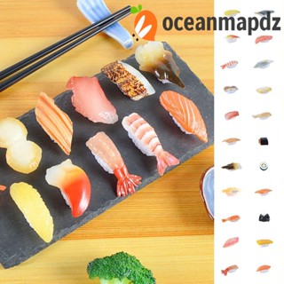 Oceanmapdz ซูชิจําลอง ของเล่นอาหาร, ของเล่นทําอาหารญี่ปุ่น, ปลาทูน่าแกล้งทําเป็นเล่นข้าวปั้นบอลจําลองอาหารครัวของเล่น