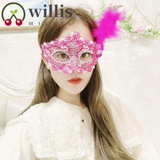 Willis หน้ากากเต้นรํา ปาร์ตี้ ราชินี ประสิทธิภาพ ขนนก ฮาโลวีน จัดหา ลูกไม้ หน้ากากตา คอสเพลย์ อุปกรณ์ประกอบฉาก พร็อพ หน้ากากเวเนเชียน หน้ากากใบหน้า พร็อพ อุปกรณ์ประกอบฉาก งานพรอม ปาร์ตี้