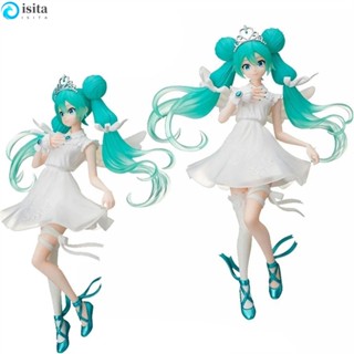 ISITA ฟิกเกอร์ PVC รูปนักร้องเสมือนจริง ครบรอบ 15 ปี Hatsune Miku ขนาด 21 ซม. ของเล่นสําหรับเด็ก