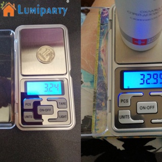 Lumiparty เครื่องชั่งน้ําหนักดิจิทัลอิเล็กทรอนิกส์ 0.01 กรัม ความแม่นยําสูง ปรับเทียบฟังก์ชันดิจิทัล สําหรับเครื่องประดับทอง