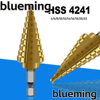 Blueming2 ดอกสว่านเจาะร่องตรง HSS เคลือบไทเทเนียม 4-22 มม. 4241 ความเร็วสูง สําหรับช่างไม้