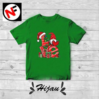 (ฟรีพวงกุญแจ) เสื้อยืด ลาย NF DTF CHRISTMAS LOVE MERRY CHRISTMAS