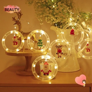 Beauty สายไฟหิ่งห้อย LED 10 ดวง รูปดาว 3 เมตร ชาร์จ USB สําหรับแขวนตกแต่งคริสต์มาส หน้าต่าง บ้าน